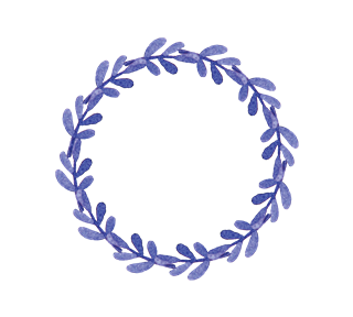 Purple Wreath Sticker