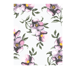 Large Floral Pattern Sticker