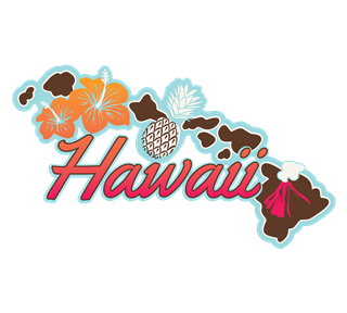 Hawaii Travel Sticker Sticker