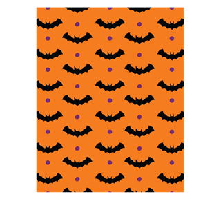 Halloween Bat Pattern Sticker
