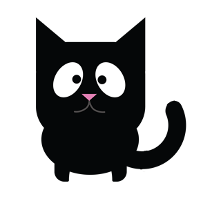 Halloween Black Cat Sticker