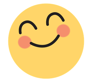 Blush Emoji Sticker