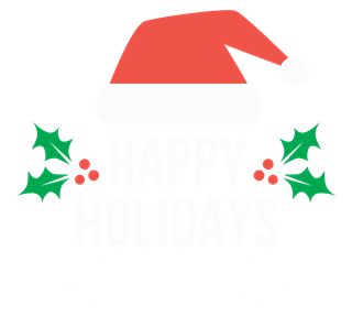 Santa Hat Christmas Greeting Sticker