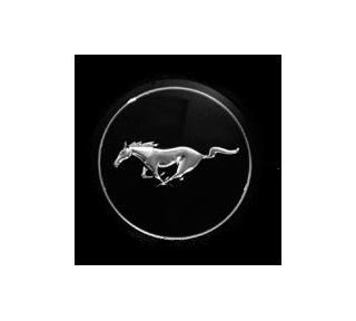 Mustang Horse Logo Circle Sticker