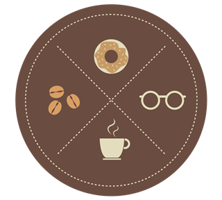 donutcoffee_circleandX.png Sticker
