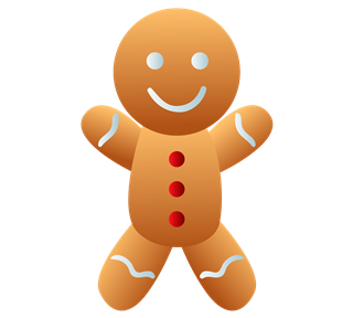 Christmas Gingerbread Man Sticker