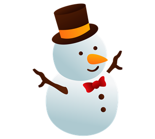 Snowman Christmas Smile Sticker