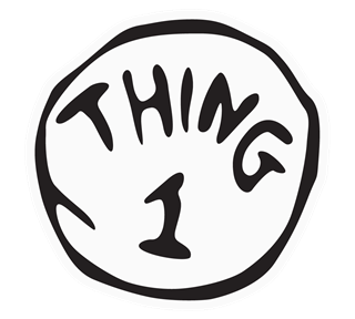 Thing 1 Sticker