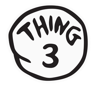 Thing 3 Sticker