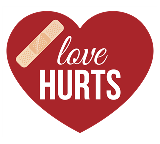 Love Hurts Heart Sticker