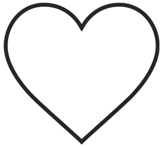 Heart Border Medium Sticker