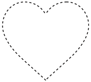 Heart Border Stitch Sticker