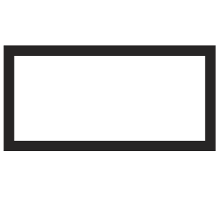 Rectangle Border Thick Sticker