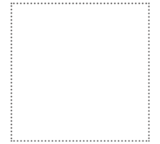 Square Border Dotted Sticker