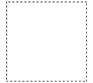 Square Border Stitch Sticker