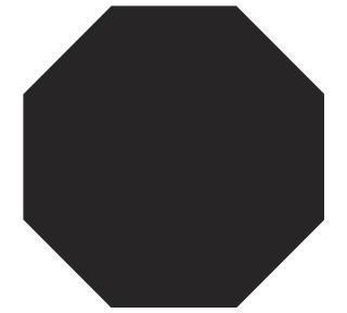 Octogon Sticker