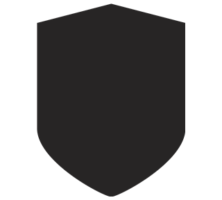 Shield Pointed Top Sticker