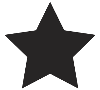Black Star Sticker