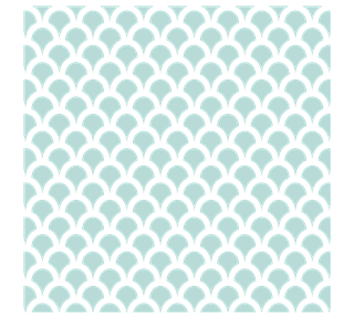 Scallop Pattern Sticker