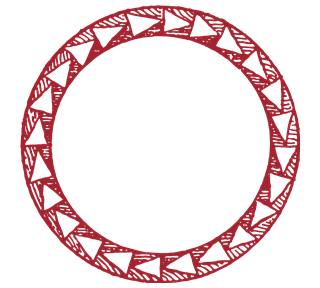 Aztec Arrow Frame Sticker