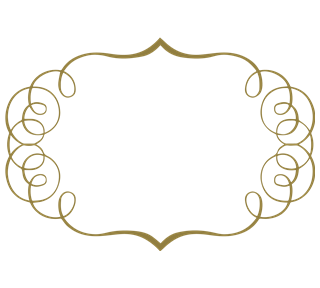 Elegant Curly Frame Sticker