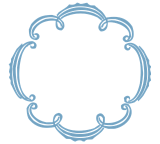 Scallop Frame Sticker