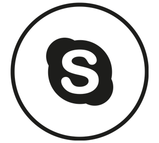 Skype Outline Sticker