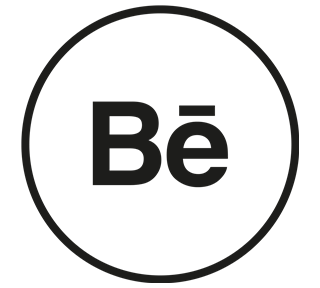 Behance Outline Sticker