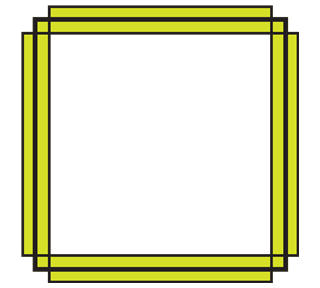 Square Deco Border 2 Sticker