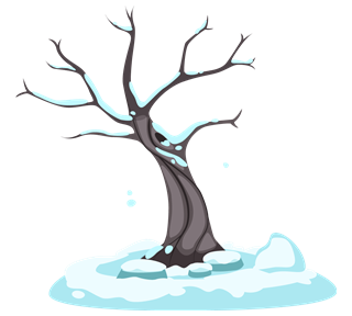 Winter Tree Sticker