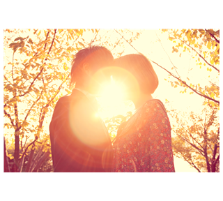 Sunset Couple Sticker