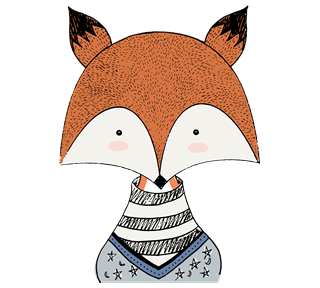 Sweater Fox Sticker