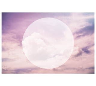 Lavender Sky Photo Sticker