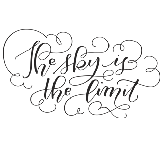 The Sky Is The Limit Sticker
