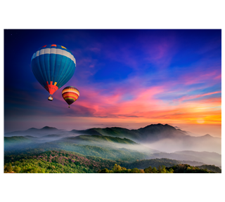 Hot Air Balloon Photo Sticker