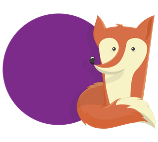 Fox Name Sticker