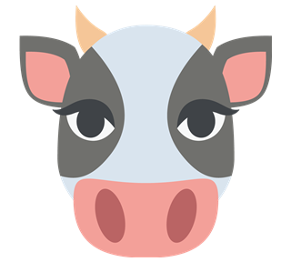Cow Sticker