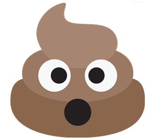Surprised Poop Sticker