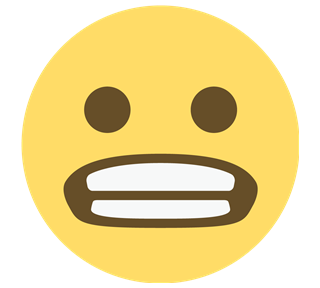 Awkward Grin Sticker