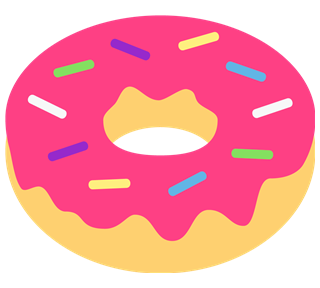 Pink Donut Sticker