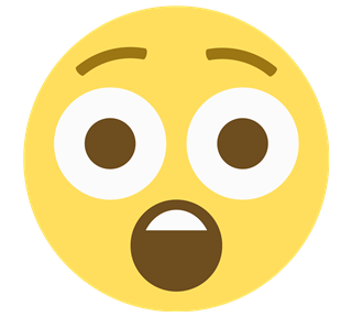 Shocked Sticker