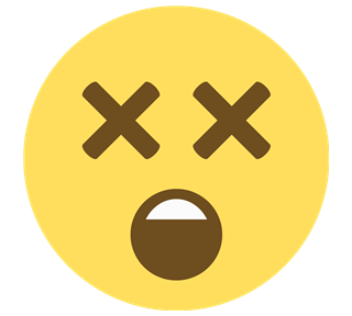 X Eyes Sticker