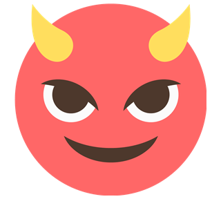 Devil Face Sticker