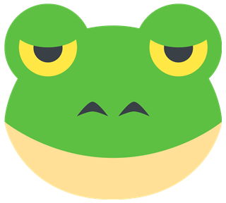 Frog Face Stickers For Kids