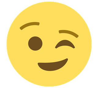 Smile Wink Sticker