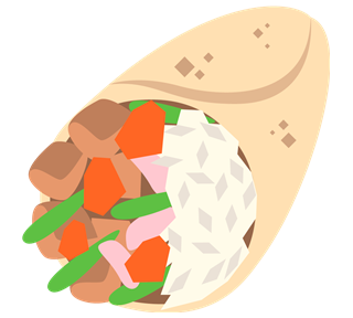 Burrito Sticker