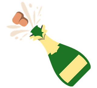 Champagne Sticker