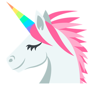Unicorn Head Sticker