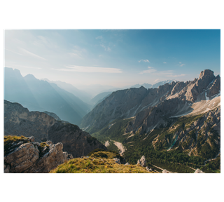 Mountain Scape Sticker
