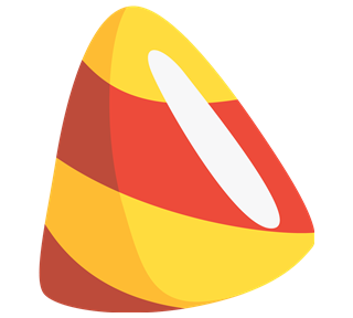 Shiny Candy Corn Sticker
